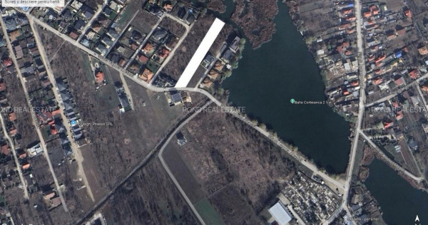 Teren cu deschidere la lac ideal pentru o locuinta