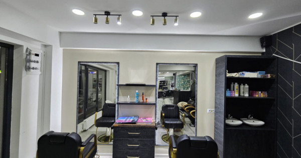 Spatiu comercial, 102 mp, salon de infrumusetare complet ech