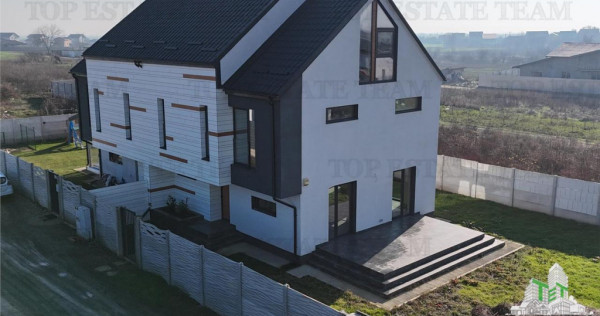 Vila premium cu panouri fotovoltaice la 15 minute de capital