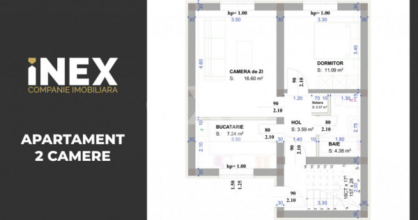 Apartament 2 camere in Trivale City | Faza 2 | Proiect Nou