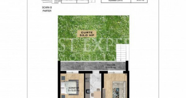 2 Camere Direct Dezvoltator cu Gradina