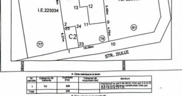 Teren Bulevardul Jiului stradal-constructie renovabila/demol