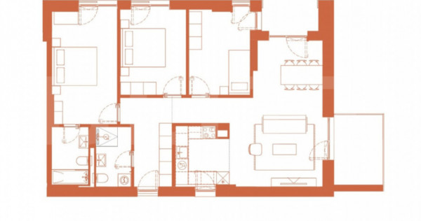 Comision 0! River by Hexagon, Apartament 4 camere, 95.6 MP,