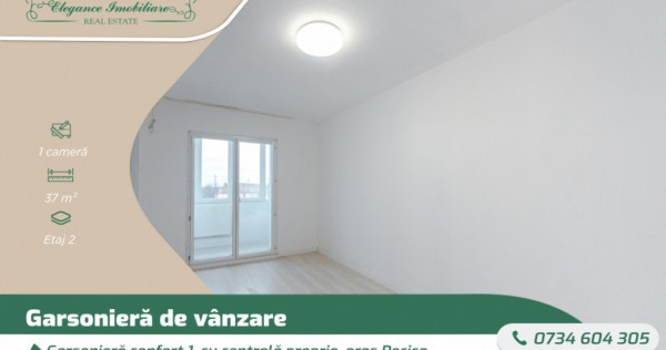 Garsonieră confort 1, cu centrală proprie, oraș Pecica, A