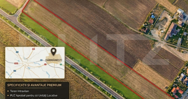 Teren Intravilan, 14.404 mp, front 28 ml, zona Darmanesti