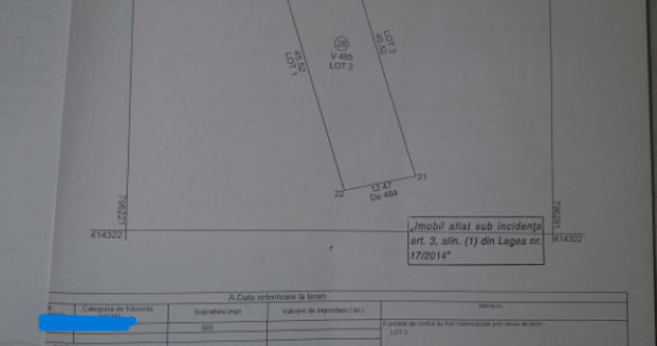 TEREN INTRAVILAN - ZONA GARA DE MARFURI ,TEREN 565 MP