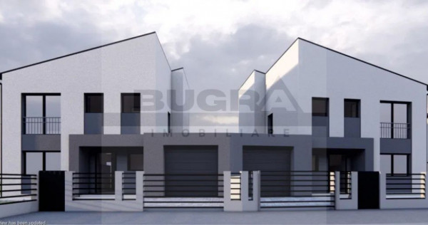 Casa cuplata, 115 mp, teren 495 mp, garaj, Dezmir