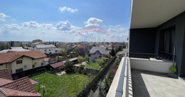 Otopeni | Apartament de inchiriat, terasa, parcare subterana