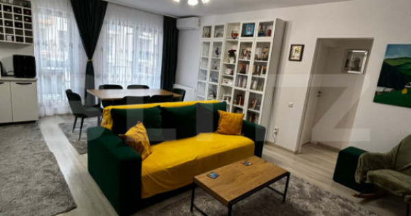 Apartament luminos, cu 3 camere, 75 mp, etaj intermediar, zo