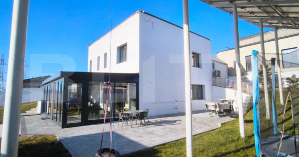 Casa moderna S+P, energy efficient, 180 mp si 1145 mp teren,