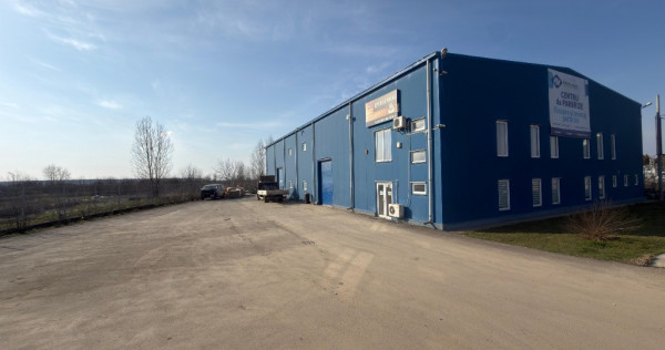 Hală industrială Jilava 1.000 mp, birouri 250 mp, curte 1.500 mp, ISU