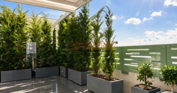 Penthouse 3 camere - Terasă 78 mp - 180 mp total - Mobilat