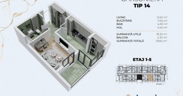 Gars.dec-40mp,ideal investitie,direct dezv./15min metrou ...