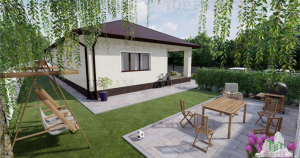 Casa parter 4 camere incalzire in pardoseala in Domnesti