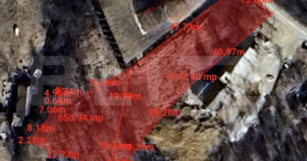 Investitie ! Teren intravilan autorizabil 1760 mp, front 15