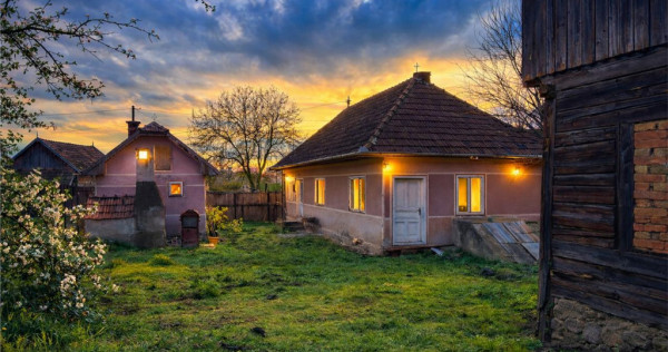 Casa rustica, cu teren roditor de peste 1.000mp, Sanzaieni,