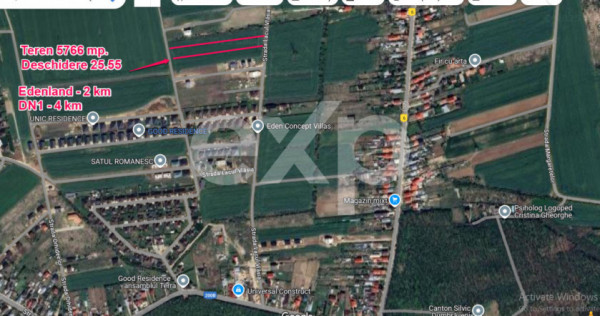 De vanzare teren intravilan toate utilitatile Balotesti