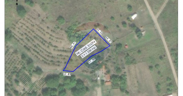 De v&acirc;nzare teren extravilan, 1.338mp, strada Dealul Mare...