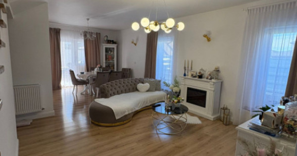 Casă modernă P+1, 145 mp utili, 4 dormitoare, complet mobi