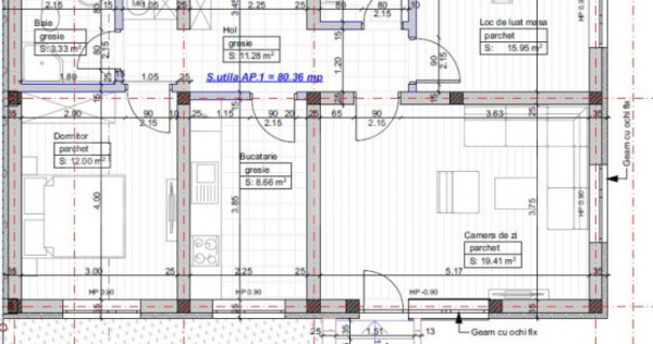 Apartament Giroc 3 camere 2 bai 81mp utili si GRADINA 70MP
