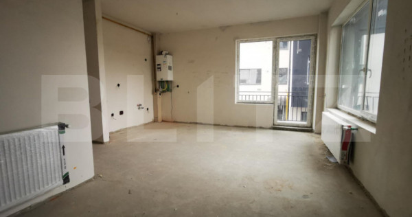 Apartament 3 camere, finisat, 52 mp, semifinisat, zona Teilo