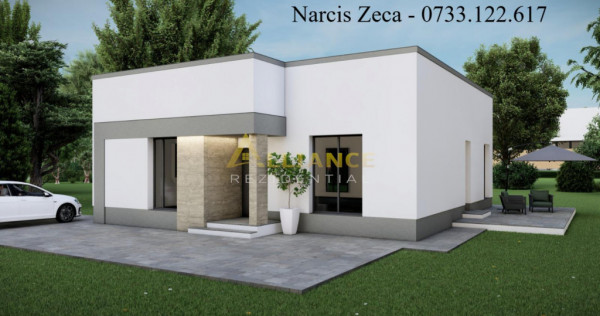 Casa individuala - 4 camere 2 bai - teren 500mp