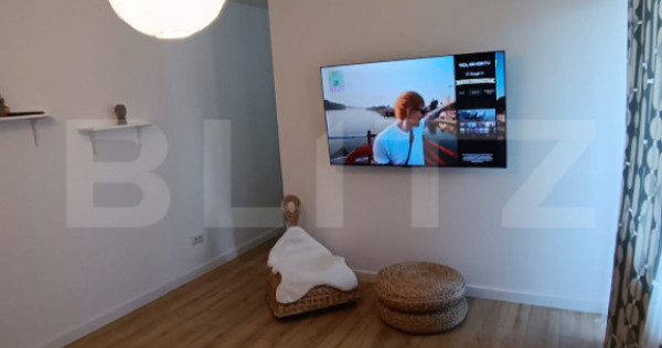 Apartament 2 camere, 58 mp, etaj 3, centrala si AC, zona 1 M