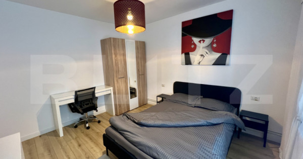 Apartament 2 camere, 58 mp, etaj 3, centrala si AC, zona 1 M