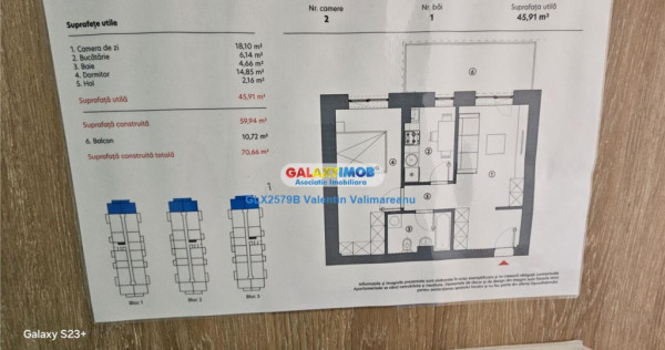 Apartament 2 Camere Ikea Pallady COD 235 comision 0