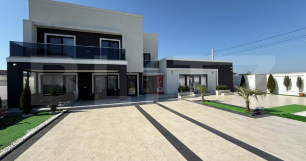 Vilă cu piscină ultrafinisată 179 mp utili, 560 mp teren,