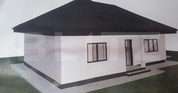Casă individuală | 75 mp utili | 350 mp teren Horpaz