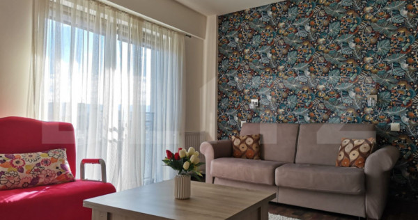 Apartament tip studio, 32 mp, complet mobilat, cu balcon, zo