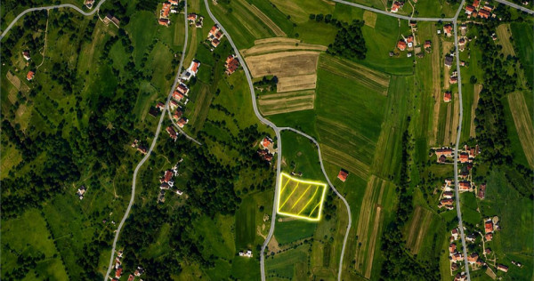 Teren intravilan panoramic, 5.750 mp, view munte, deschidere