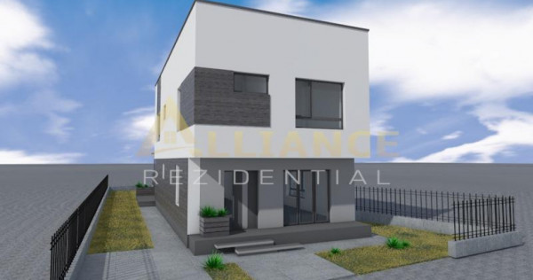 Vila individuala- 700mp teren- 4 camere- 3 bai- beci