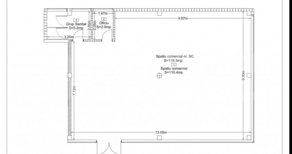 Oportunitate! Spatiu comercial Premium, 120 mp, parcari, Fru