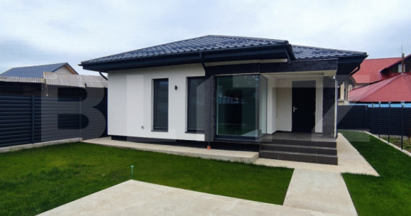 Casă modernă 3 camere, 76 mp, 300 mp teren, Ansamblu rezid