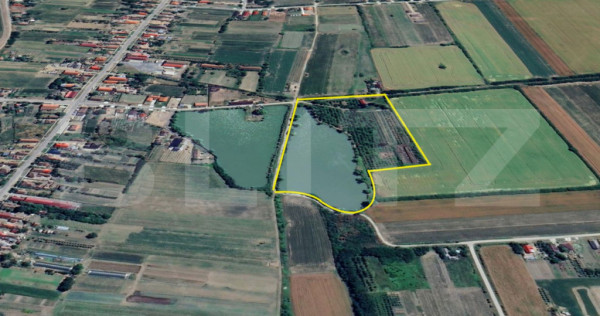 Teren cu livada si lac populat cu peste, 37.620 mp, zona Oar