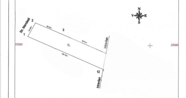 TEREN INTRAVILAN DE VANZARE/OPORTUNITATE PENTRU CONSTRUCTIE