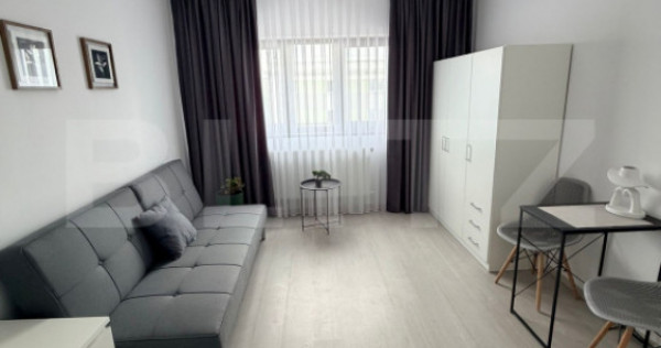 Garsonieră renovată, 22 mp, zona Burdujeni Gară