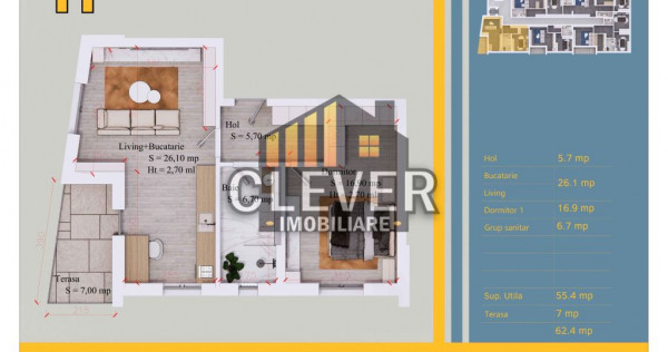 Apartament 2 camere, 62 mp, bloc nou, Pallady, metrou Teclu