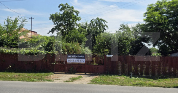 Casă bătr&acirc;nească, 51 mp, curte 1.100 mp, orașul Titu