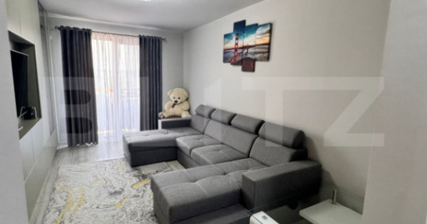 Apartament 2 camere, 51 mp, complet mobilat, zona Valea Lupu