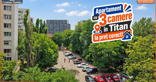 De vanzare: Apartament cu 3 camere in Titan | Pret corect!!!
