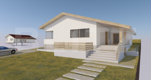 Casa 4 camere, 2 bai, 120 mp, teren 800 mp - Cartierul Crait