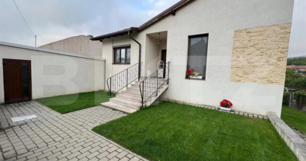 Apartament la casa, parțial mobilat, 119 mp, teren 80 mp, p