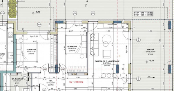 Apartament 3 camere, 72.68 mp, Comision 0, zona Iris