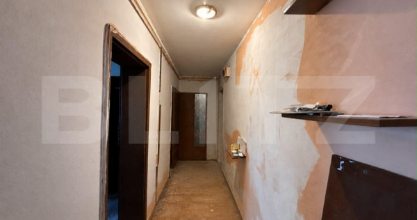 Apartament 3 camere, 62 mp, gradina si balcon,zona Cetate-Ka