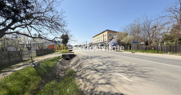 Teren 1047 mp + casa batraneasca Lunca Corbului deschidere la DN