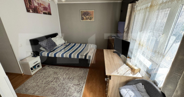 Garsonieră 27mp , mobilată și utilată, cu boxa și loc d