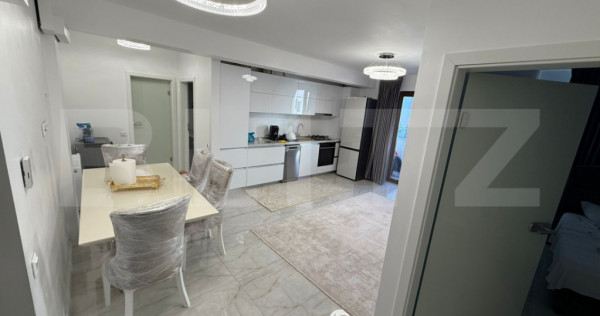 Apartament superb cu 3 camere, 58 mp, finisaje de lux, l&acirc;ng